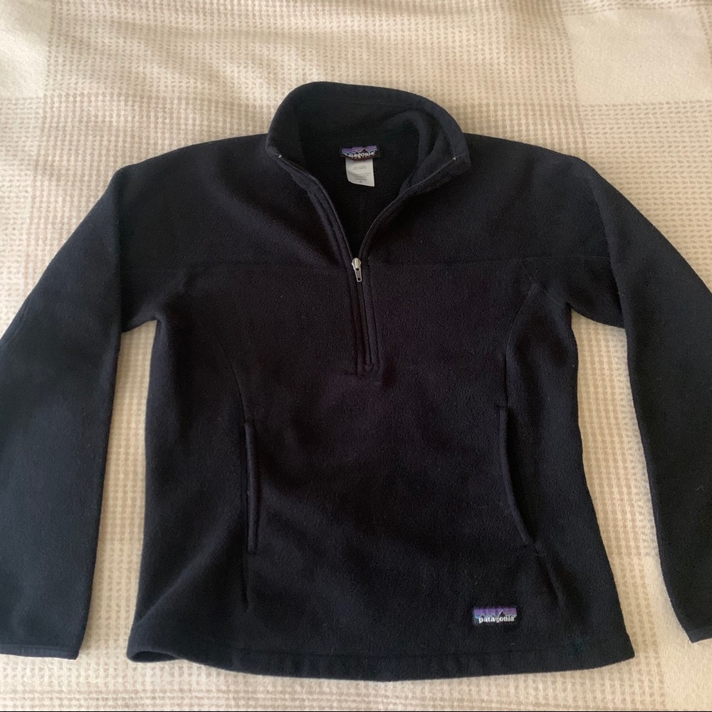 Women’s Patagonia 3/4 Zip Black Fleece